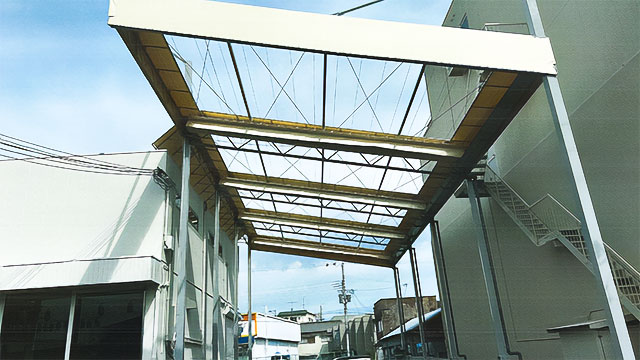 キャスター式開閉テント