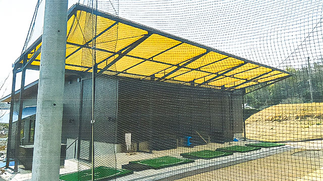 ゴルフ練習場用テント