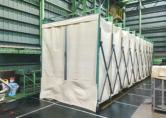 ジャバラ式テントブース施工事例